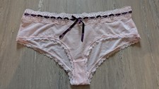 Slip rosa mit Spitze Satinschleife Lingerie Dessous Gr. 40/42