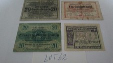 Deutschland 4 Stk. wertbeständiges Notgeld 1923