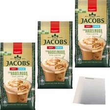 Jacobs Latte Hot Cold Haselnuss 3er Pack 3x340g Packung usy Block