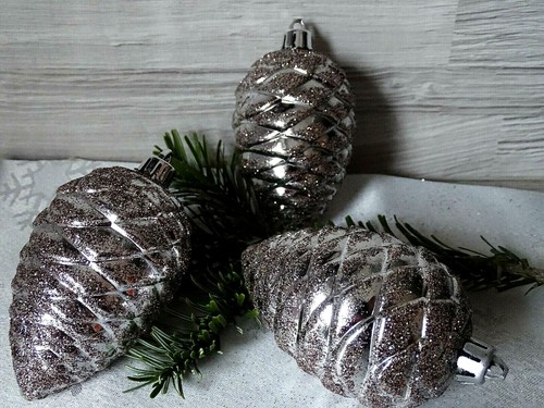 Set baumschmuck glitter - 3,