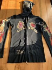 Ed Hardy by Christian Audigier Strick Hoodie Strickjacke Gr. M