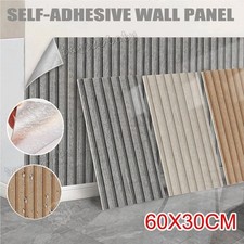 10X Selbstklebend Holz Wandpaneele Holzoptik Wandaufkleber PVC Küche Bad 30x60CM