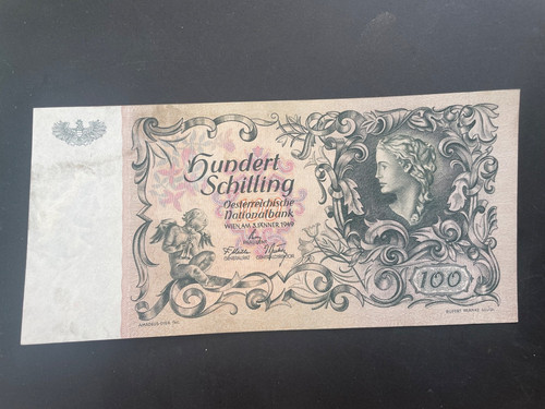 100 schilling banknote - 100, 1949