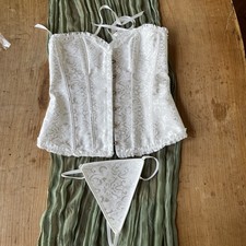  Damen Corsage Korsett Bustier Mieder Korsage Dessous Größe L - XL NEU sexy Top 