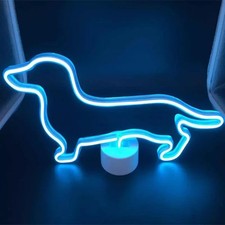 Neon LED Licht Dackel Hund