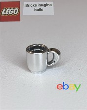 Lego Teil 33054 Minifiguren Tasse Chrom Silber Tasse Maßstab 3105 - 7133 Belville -15C