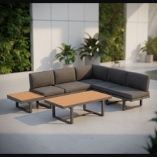 Sitzgruppe aluminium lounge - sitzgruppe,