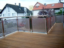 Edelstahl Balkon Geländer Alu