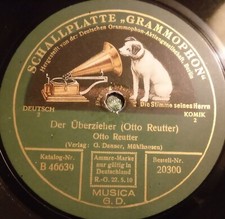 OTTO REUTTER DER ÜBERZIEHER DAS IST SO EINFACH UND MAN SCHELLACKPLATTE 78RPM