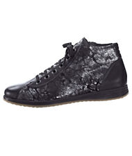 Fidelio Stiefeletten Schnürschuhe Damen Schuhe Leder schwarz 4 37 Neu