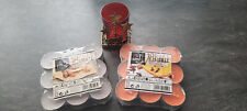 1 X KERZENPAKET DUFT TEELICHTER WINTERORANGE+ GEBRANNTE MANDELN + TEELICHTHALTER