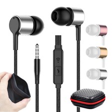 Super Bass In-Ear Kopfhörer Ohrhörer S24 Headset Earphone Headphone + PU-Tasche
