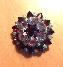 Vintage Strasssteine Brosche