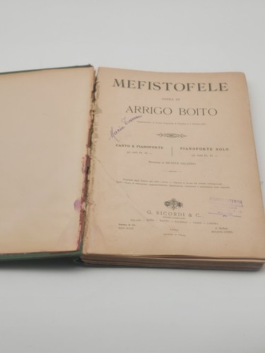 Klavierauszug oper mefistofele - klavierauszug,