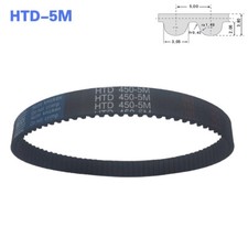 HTD-5M Zahnriemen Geschlossen Breite 10mm Riemen Antriebsriemen Closed Belt