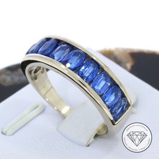 Wert 2.900,- Saphir Damen Ring 2,30 Carat 585 / 14 Karat Weiß Gold xxyy