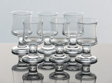 Holmegaard Denmark 6x Skibsglas Weißwein Glas 12 cm Design Per Lütken 1971
