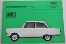 DKW F12  Betriebsanleitung ohne Einträge "Sep.1964" Bedienungsanleitung Handbuch