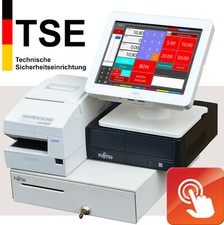 TOUCHSCREEN TSE KASSE FÜR EINZELHANDEL GASTRO TOUCHSCREEN, DRUCKER GELDLADE KA24