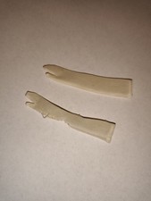 Alte Barbie MOD Vintage Handschuhe lang 60er Fashion Kleidung 