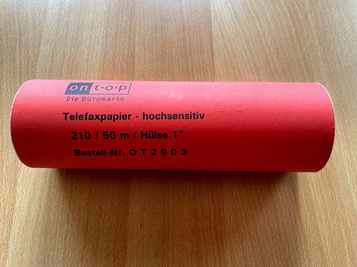 Faxpapier rolle 50m 210mm - rolle,