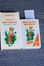 G320) Rommè Spielkarten 52+4, Werbung Kuemmerling Kräuter, noch in Folie