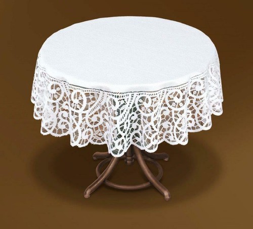 Tischdecke spitze weiss - spitze,