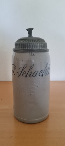 Bierkrug schachtl 1 liter - bierkrug,