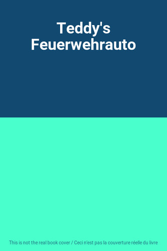 Teddy feuerwehrauto - teddy's,