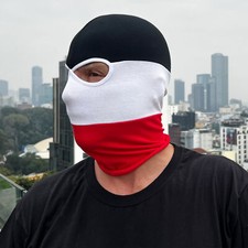 PGWEAR Sturmhaube schwarz weiß rot Maske Balaclava Ultras Hooligans Kaiserreich