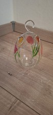 PartyLite P8452 Teelichthalter Frühling Frühlingserwachen Tulpen Glas
