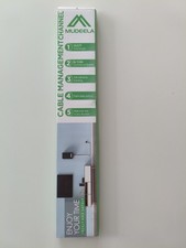 MUDEELA Kabelkanal Selbstklebend Weiß, 320cm PVC Kabelabdeckung, Kabelschacht...