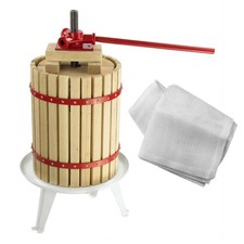 Obstpresse Trento 18 Liter Beerenpresse Weinpresse Spindelpresse mit Presstuch