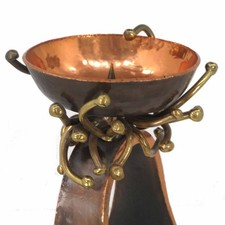 MODERNIST DESIGN KERZENLEUCHTER Messing Kupfer KERZENSTÄNDER LEUCHTER