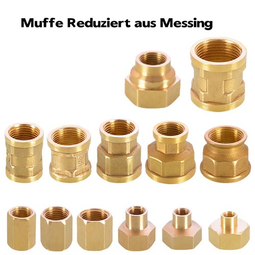 Muffe reduziert aus messing - muffe,