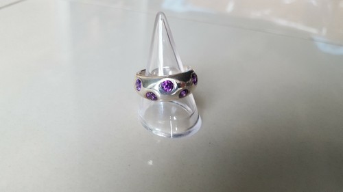 925 silber ring stein lila - stein,