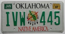 USA Nummernschild Oklahoma