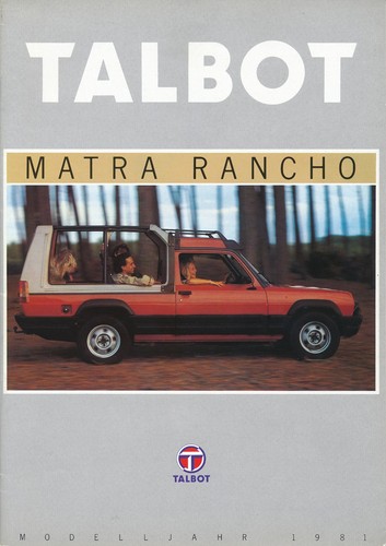 Talbot matra rancho prospekt - talbot,