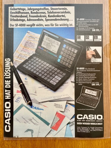 Casio databank 4000 8000 - casio, sf-4000