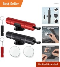 Safe Pro X Auto - Gurtschneider Notfallhammer 2 Stück - 2 in 1 Notfallhammer Aut