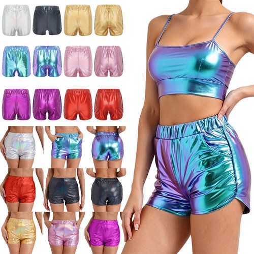 Ladies metallic shorts - ladies,