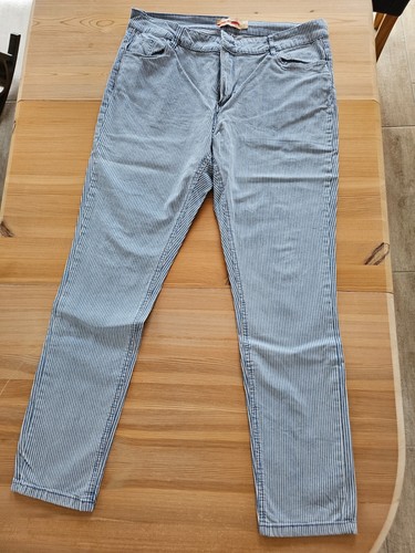 Damen jeans blau - damen, blau/weiß