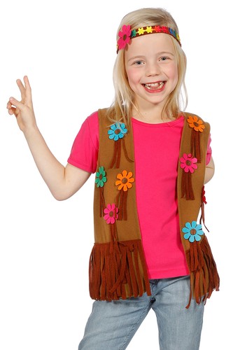 Hippieweste mit haarband - haarband, für