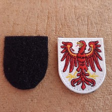 BRANDENBURG , WAPPEN , 1 AUFNÄHER-PATCH-AUFBÜGLER mit Klettverschluß.