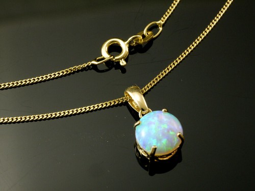 585 goldkette mit opal - goldkette,