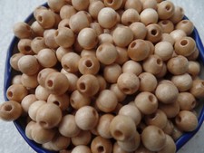 100 Holzperlen 7 mm für