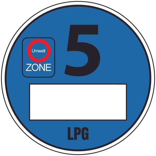 Euro plakette blau lpg - euro,