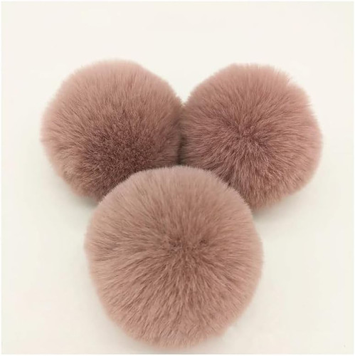 Kunstfell pompon 8cm weiche - 8cm,