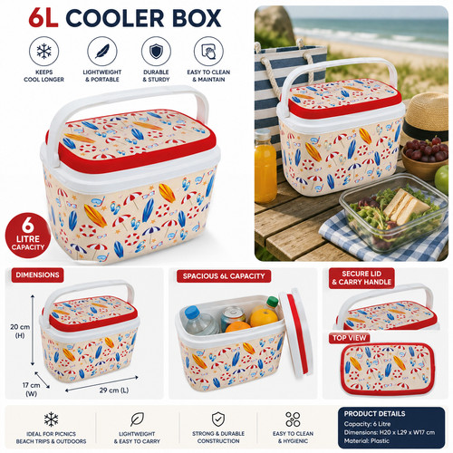 Kühlbox picknick eis - 6l,