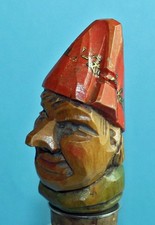 Alte Holz Schnapsnase / Ausgießer / Carved Wooden Pourer / Verseur en Bois